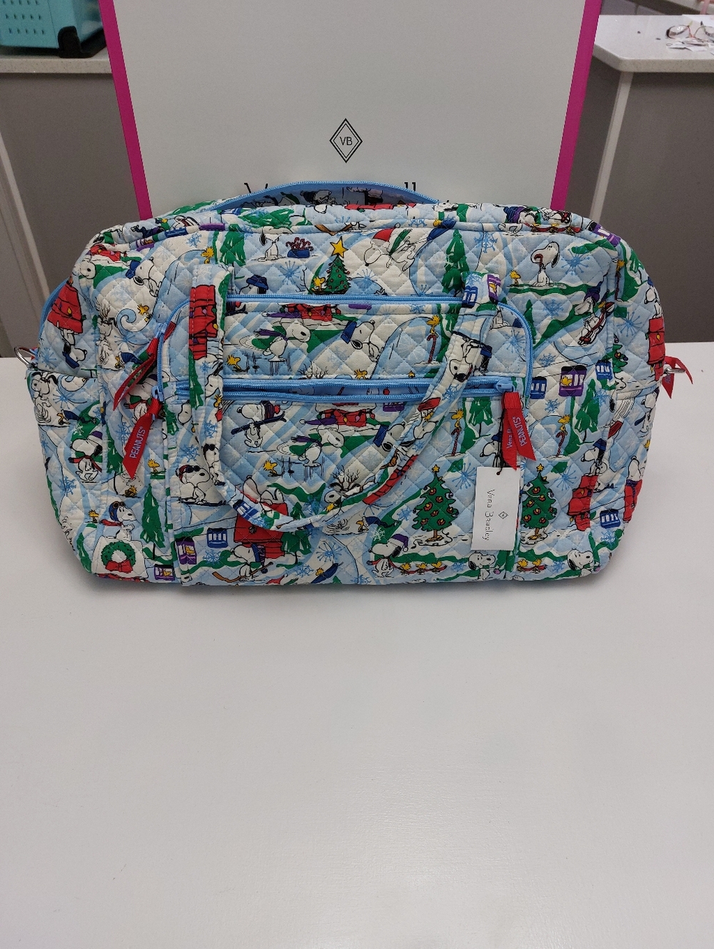 Vera Bradley Weekender Ski Slope Snoopy NWT